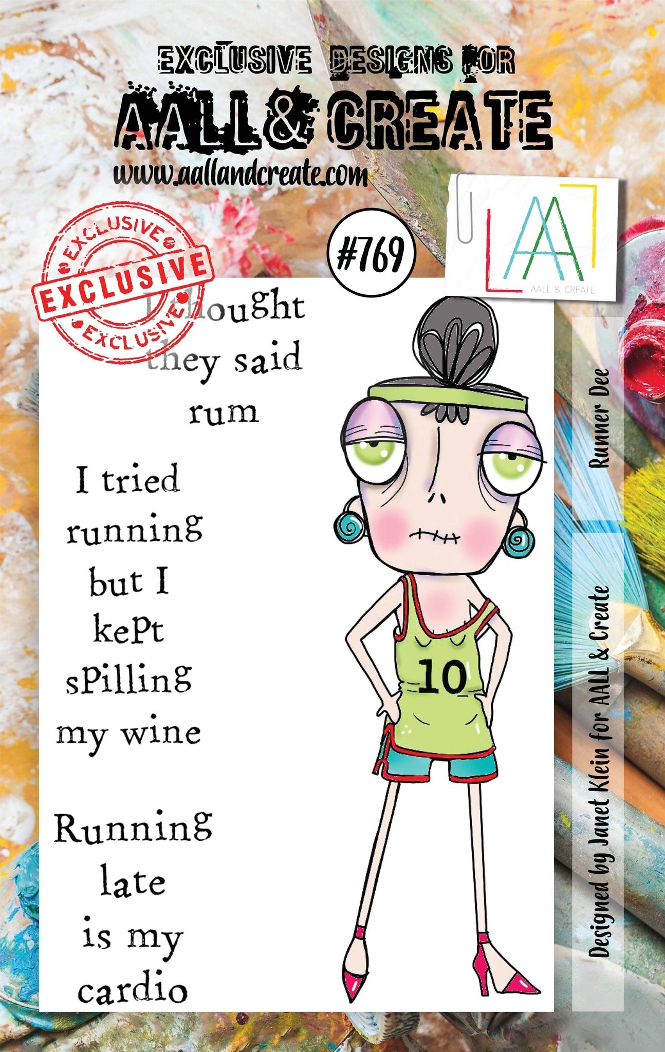 #0769 Runner Dee A7 Clear Stamp Set