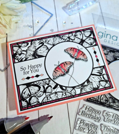 Butterfly Frame Stamps