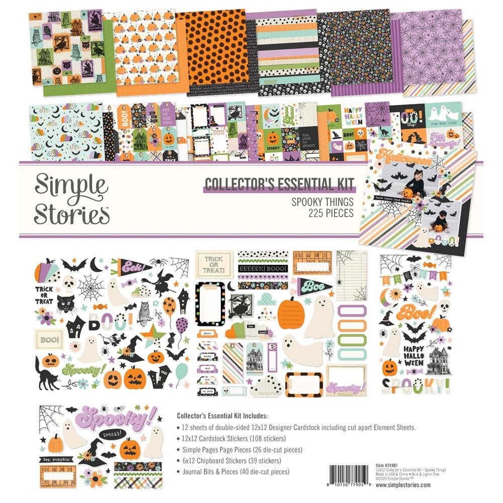 Spooky Things Collector's Essential Kit 12"X12"