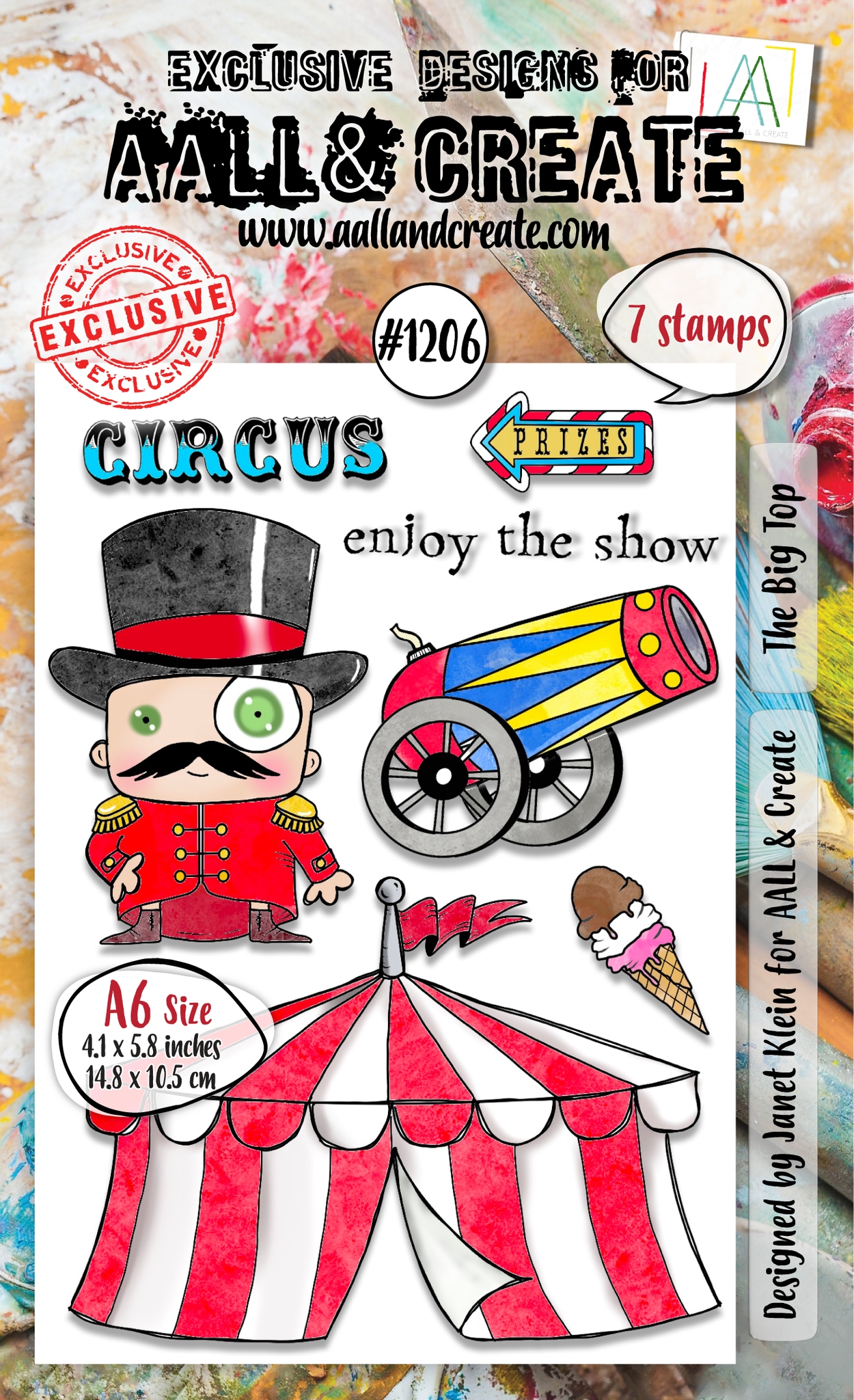 #1206 The Big Top A6 Stamp Set