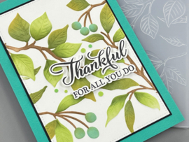 Serene Branches 3D Embossing Folder, Die and Stencil