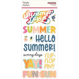 Summer Lovin' Foam Stickers