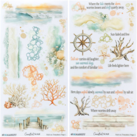 Coastal Soul Blendable Rub-On Transfer Set 6"X12"