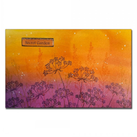 LAV746 Secret Garden Sign Stamp