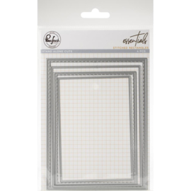 Essentials Die Set Stitched Rectangles