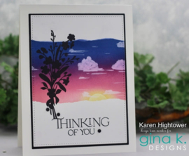 Courtyard Silhouettes Stamps