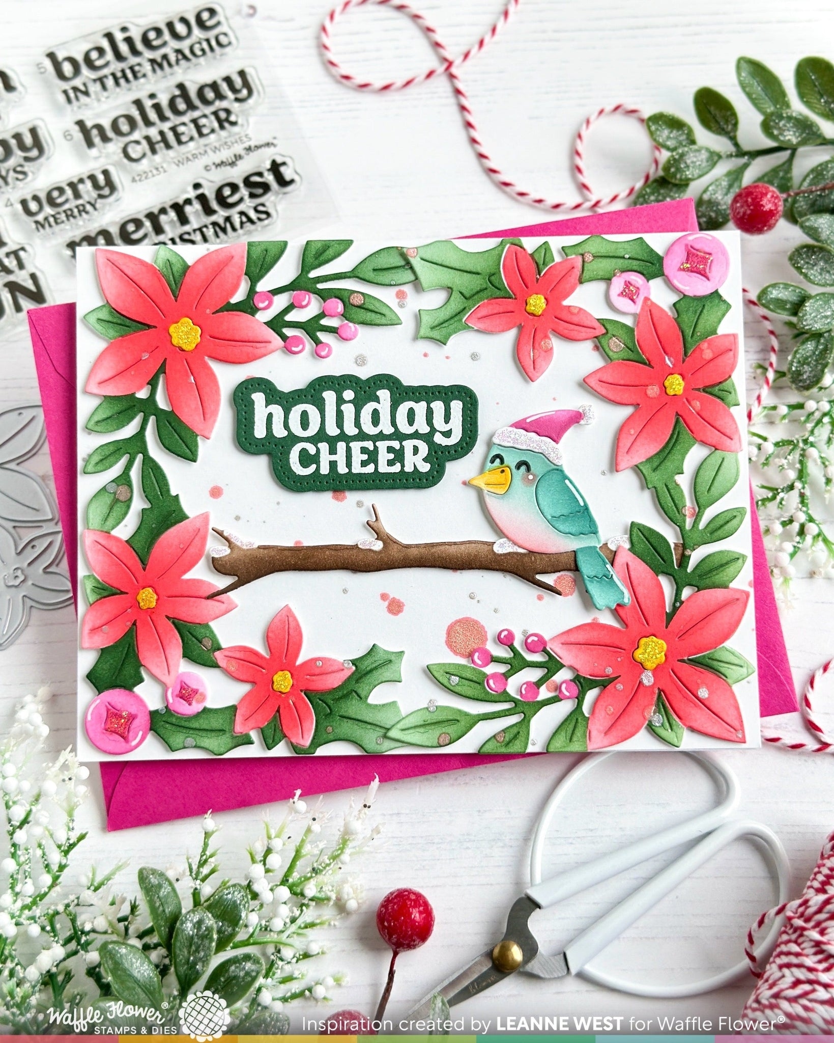 Poinsettia Frame Die