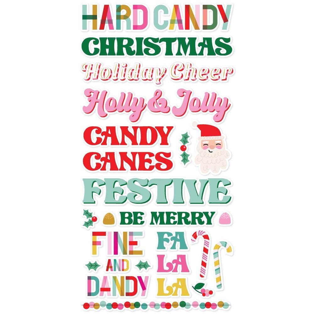 Hard Candy Christmas Foam Stickers