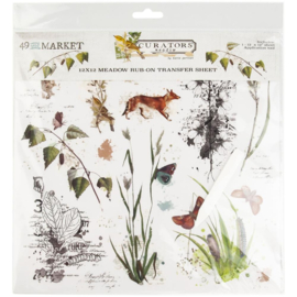 Curators Meadow Rub-Ons 12"X12"