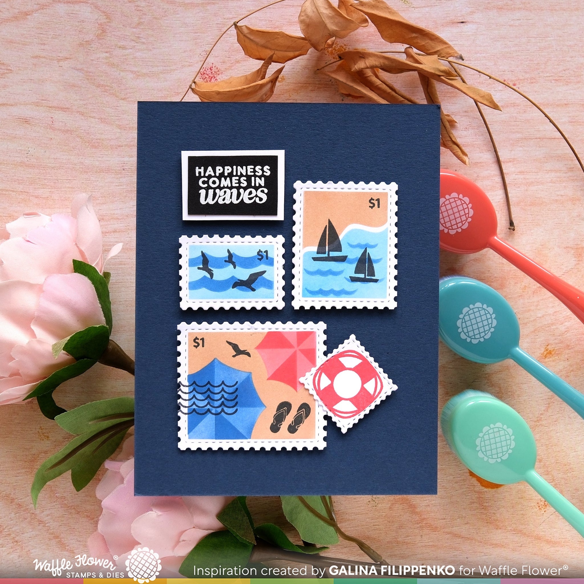 Postage Collage Beach Days Stamp Set