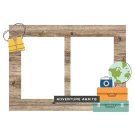 Happy Travels Chipboard Frames