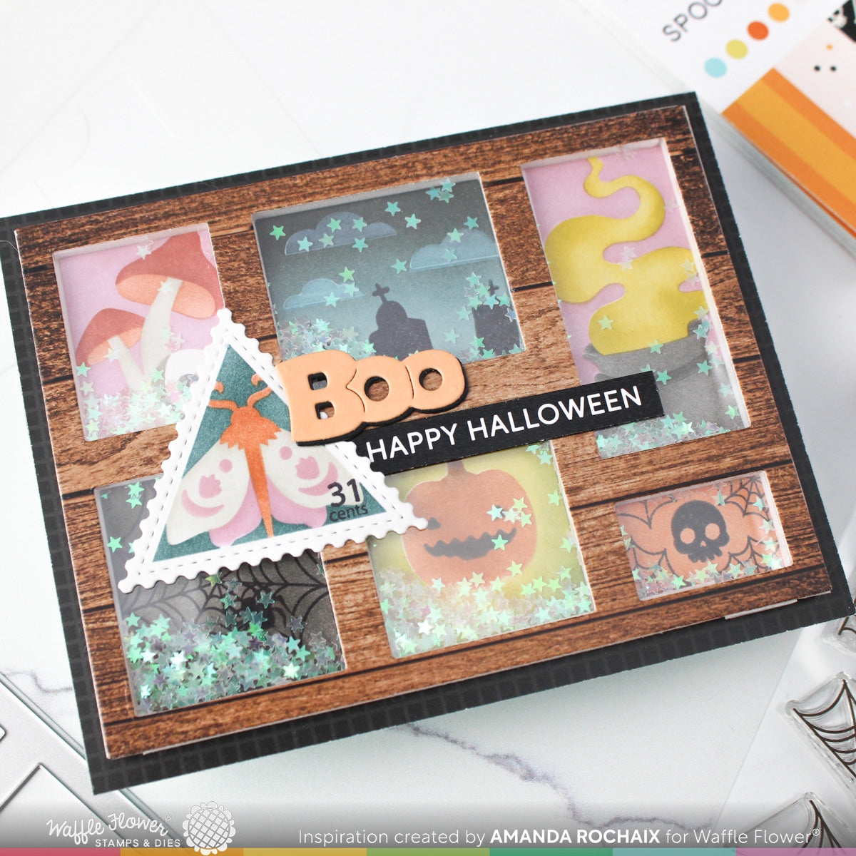 Postage Collage Blocks Die