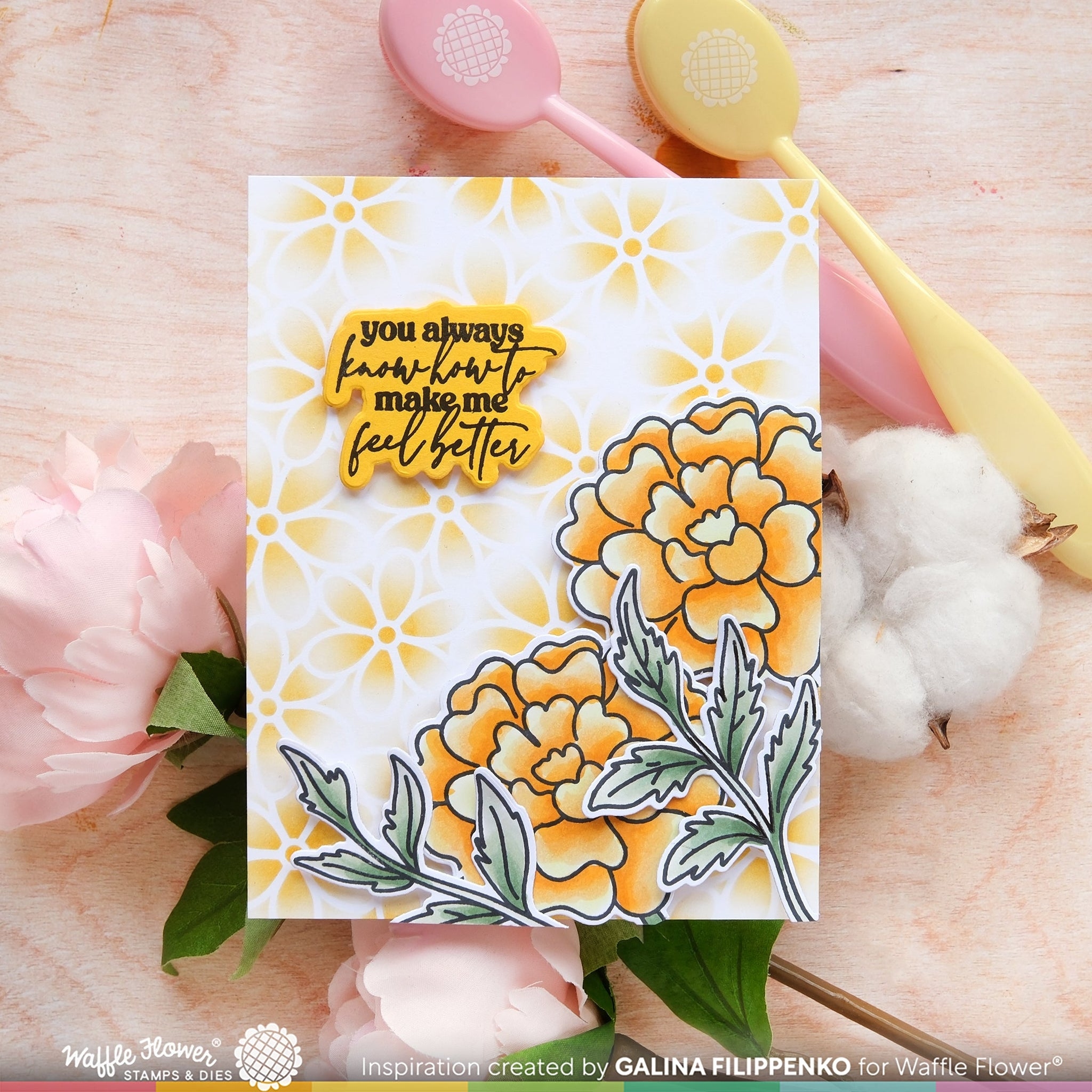 Sketched Marigold Stamp Set