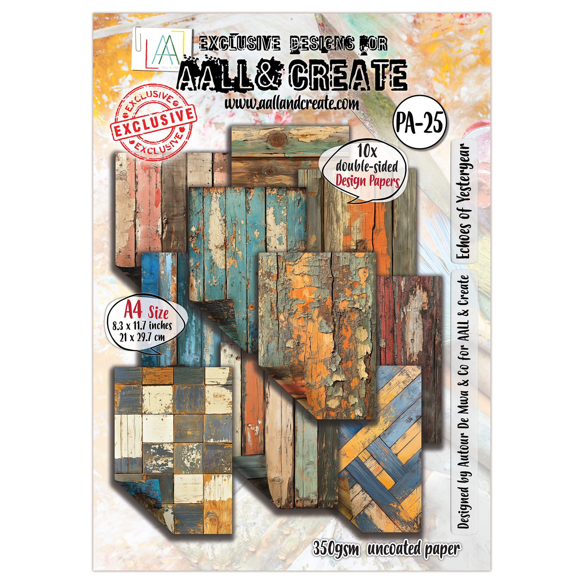 #25 Echoes of Yesteryear A4 Design Paper