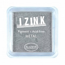 Inkpad Izink Pigment Metal Silver Small