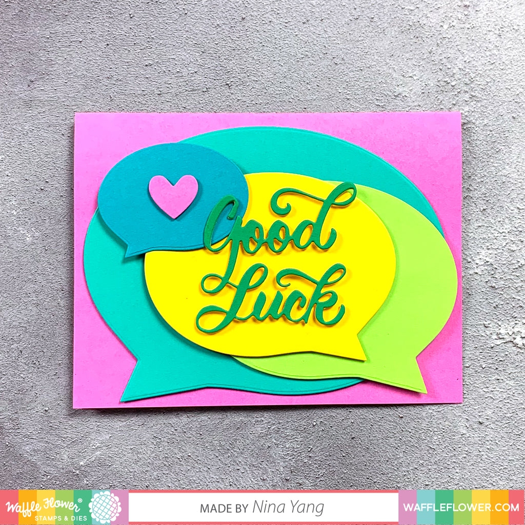 Nesting Speech Bubbles Die