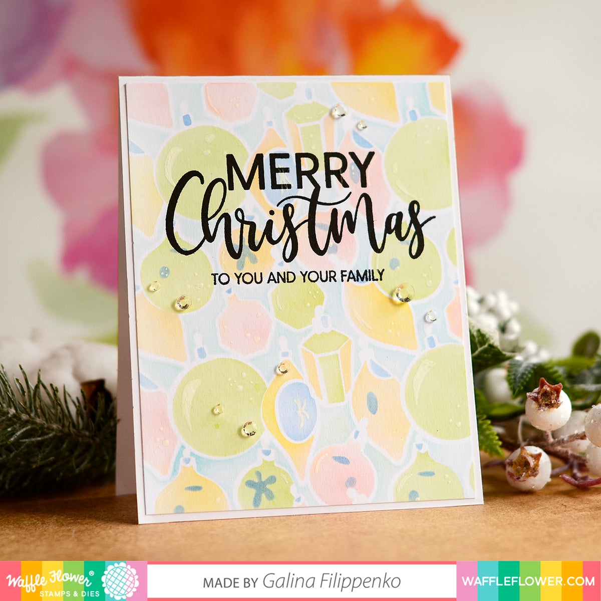 Ornaments Coloring Stencil