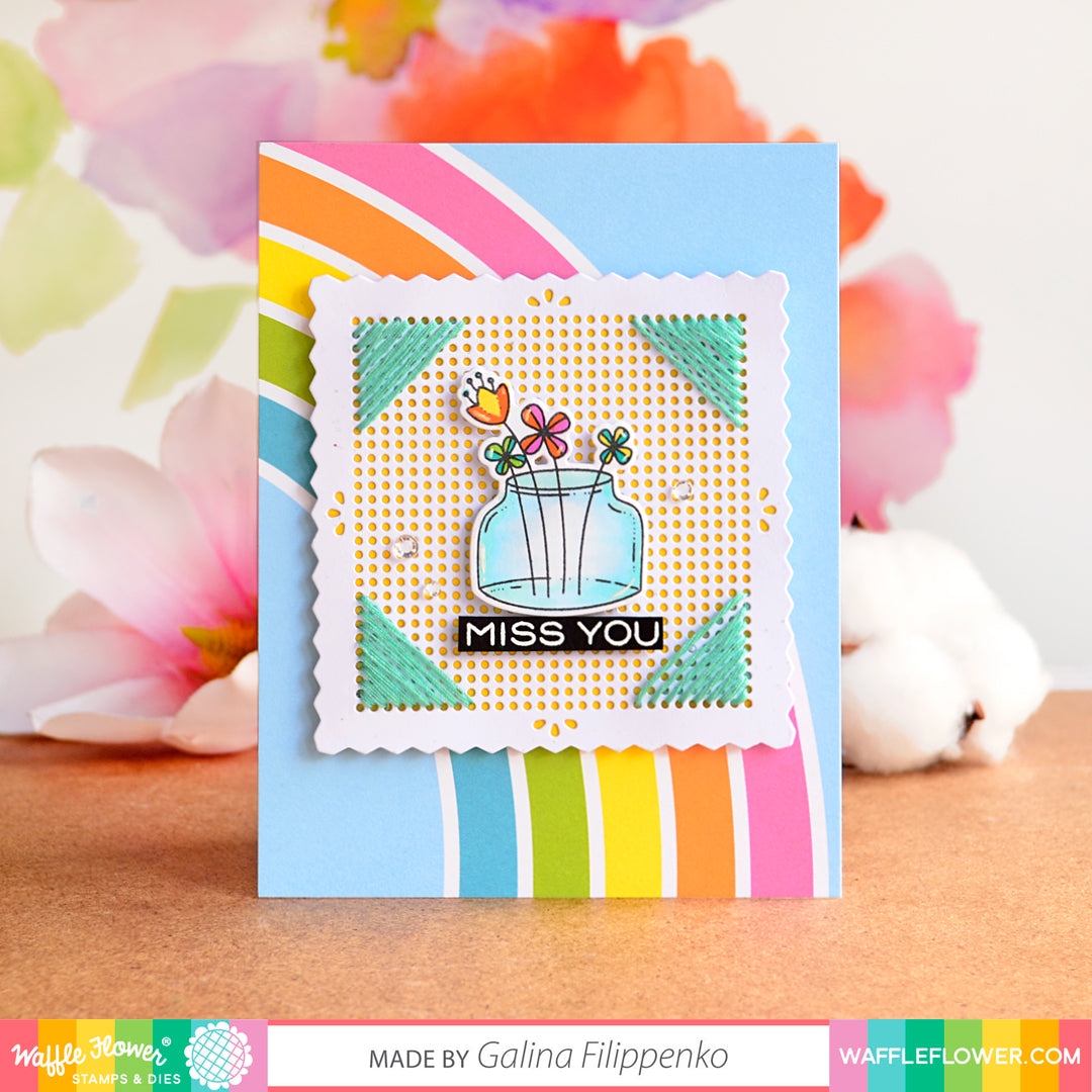 Stitchable Pinking Square Die