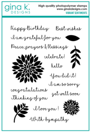 Vibrant Sentiments Stamps