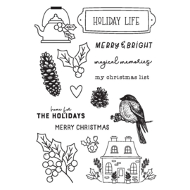 The Holiday Life Photopolymer Clear Stamps