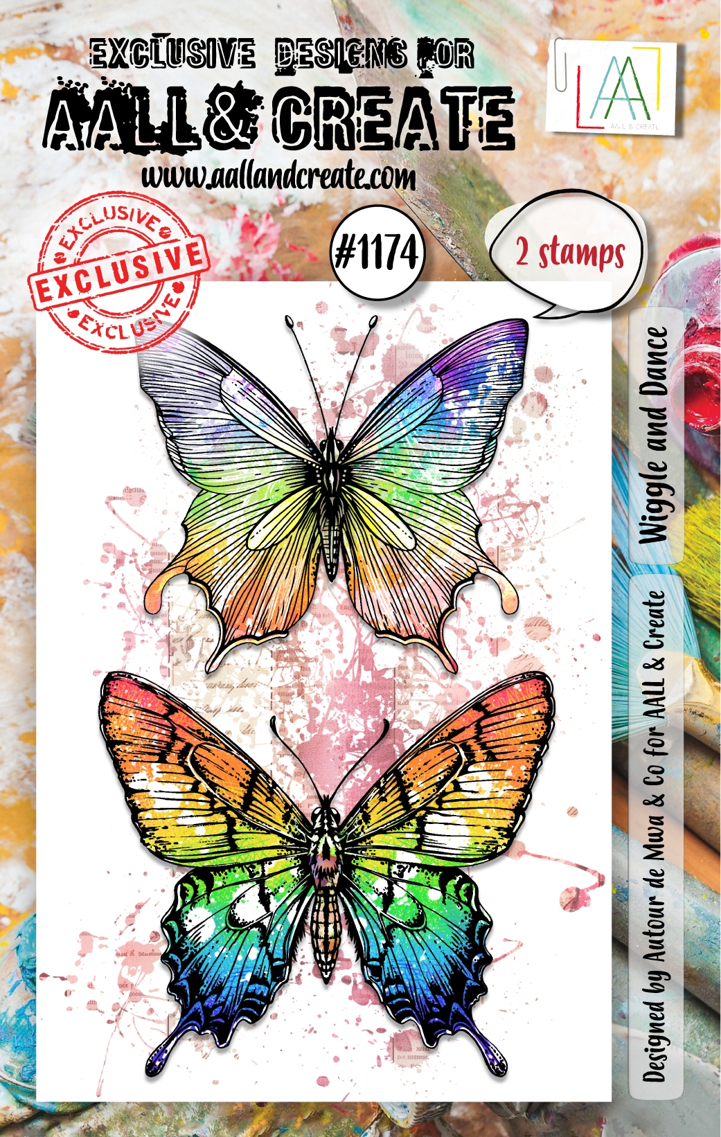 #1174 Wiggle & Dance A7 Stamp Set