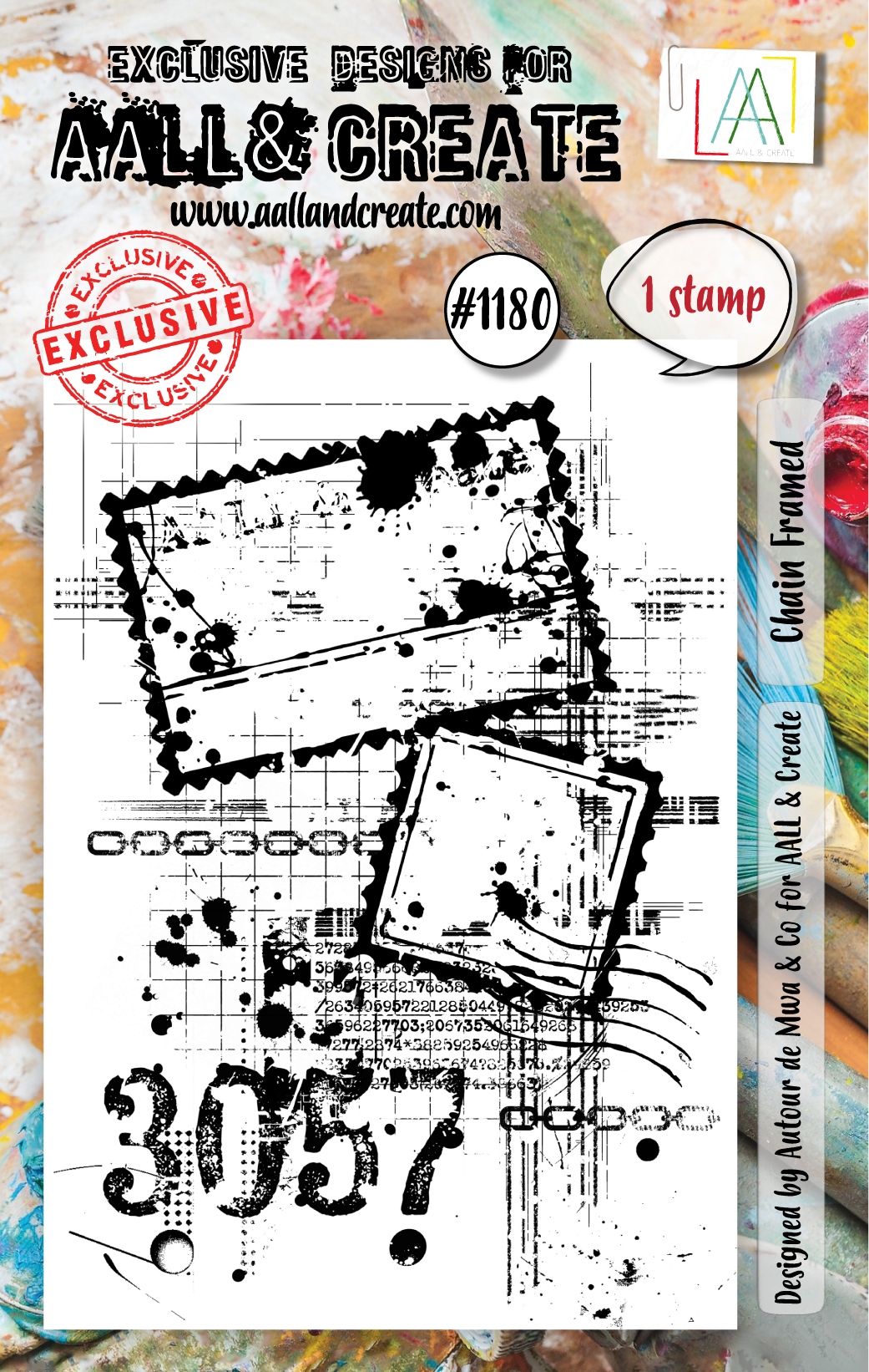 #1180 Chain Framed A7 Stamp Set