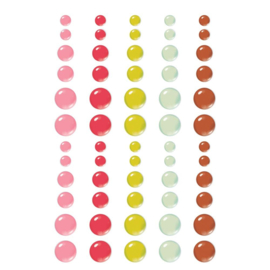 Retro Summer Enamel Dots Embellishments