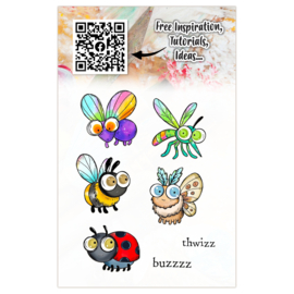 #1301  A7 Stamp Set Creepy Crawlies