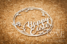 Easter Bunny Inscription Happy Easter