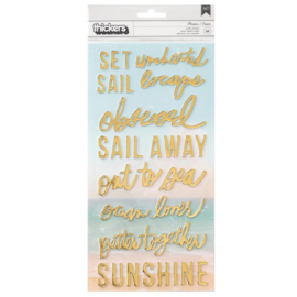Set Sail Phrase Thickers Stickers