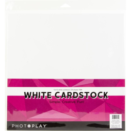 Maker Series 80lb Cardstock 12"X12" White