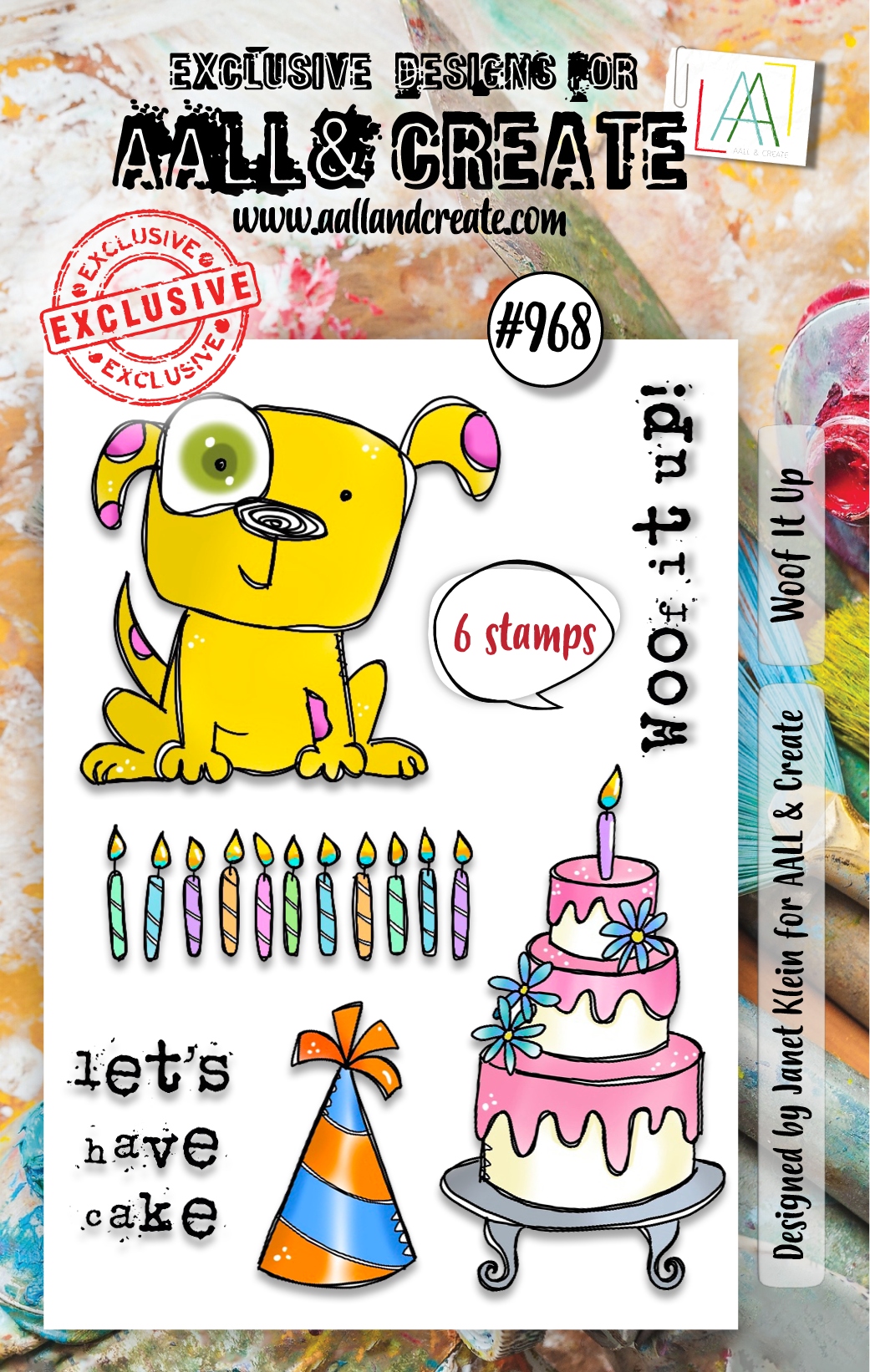 #0968 Woof It Up A7 Stamp Set