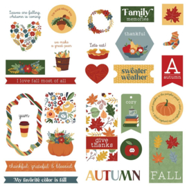 Autumn Greetings Ephemera Cardstock Die-Cuts