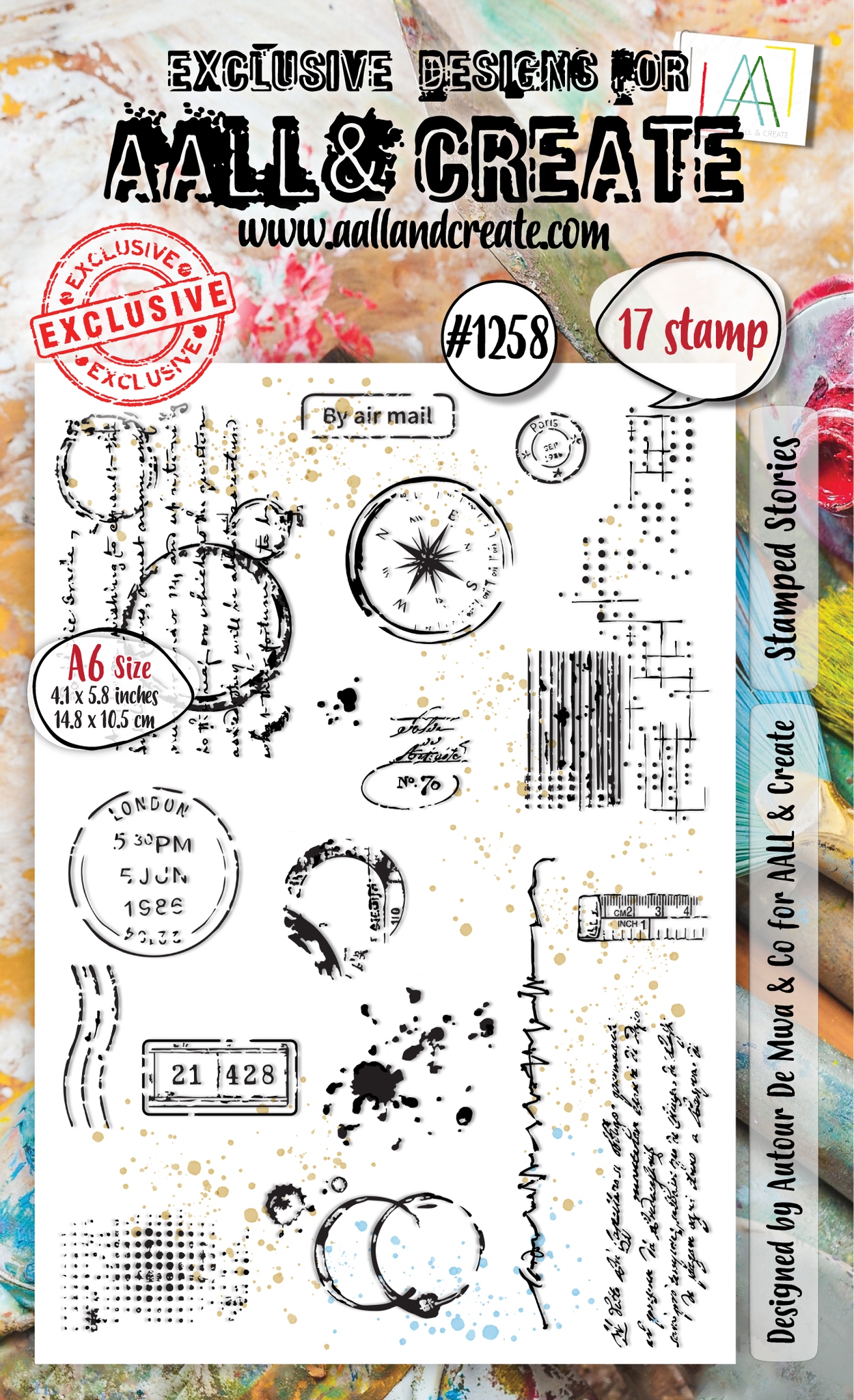 #1258 Stamped Stories A6 Stamp Set