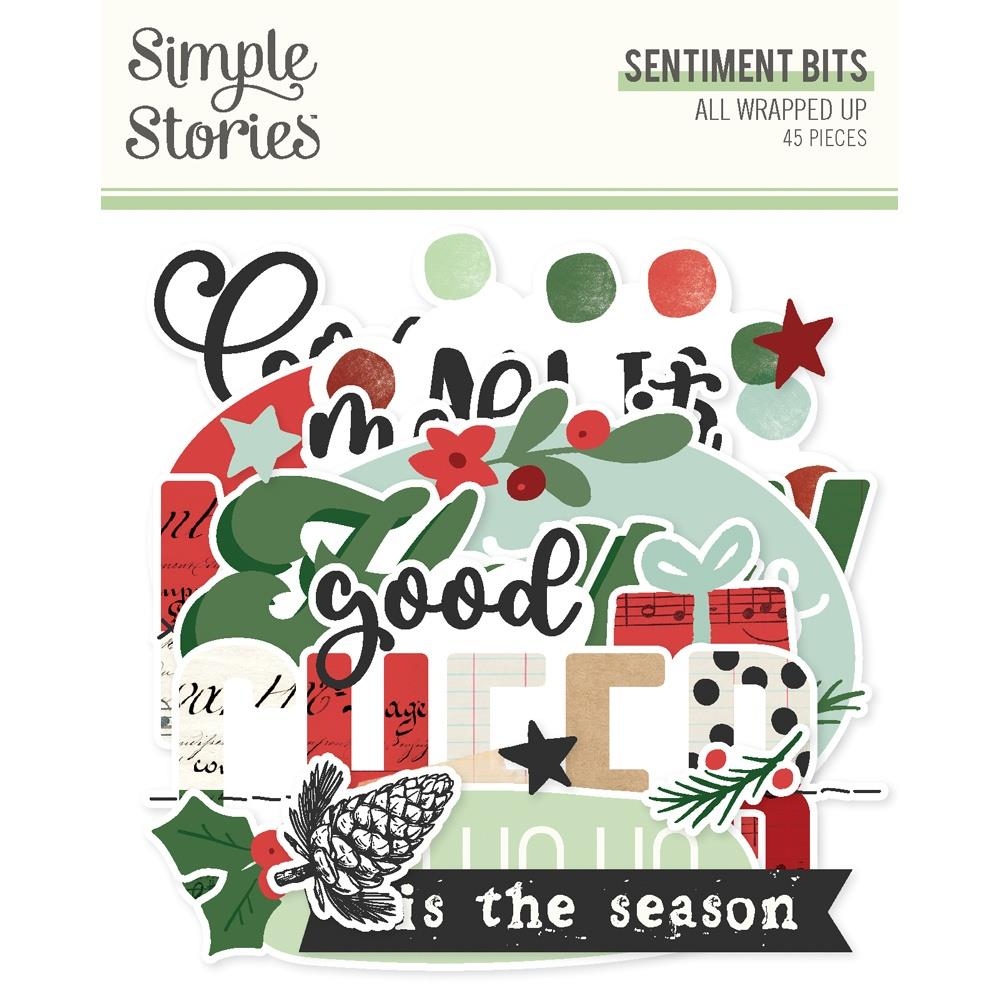 All Wrapped Up Bits & Pieces Die-Cuts Sentiment