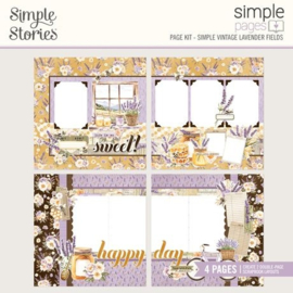 Simple Vintage Lavender Fields Simple Pages Page Kit