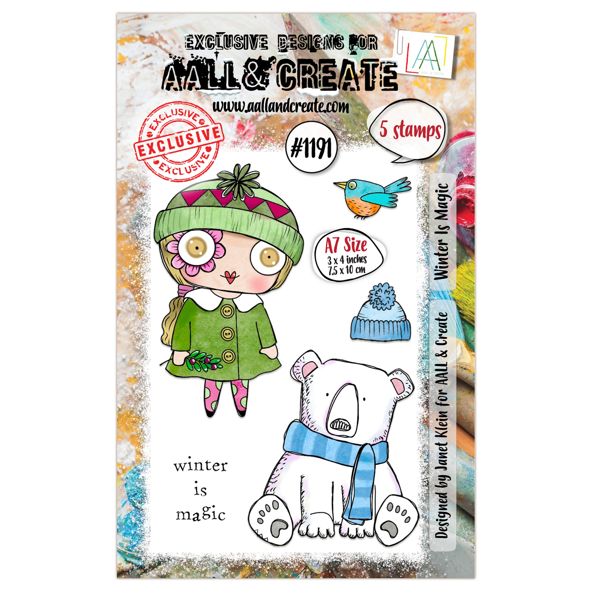 #1191 Winter Is Magic A7 Stamp Set