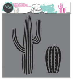 Textile Stencil Cactus