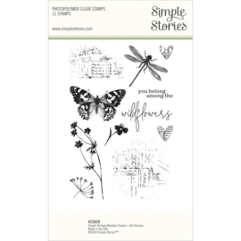 Meadow Flowers Clear Stamps Photopolymer