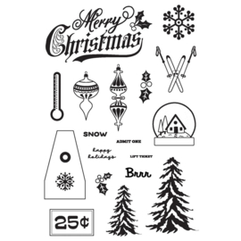 Snow Pine Lodge Clear Stamps
