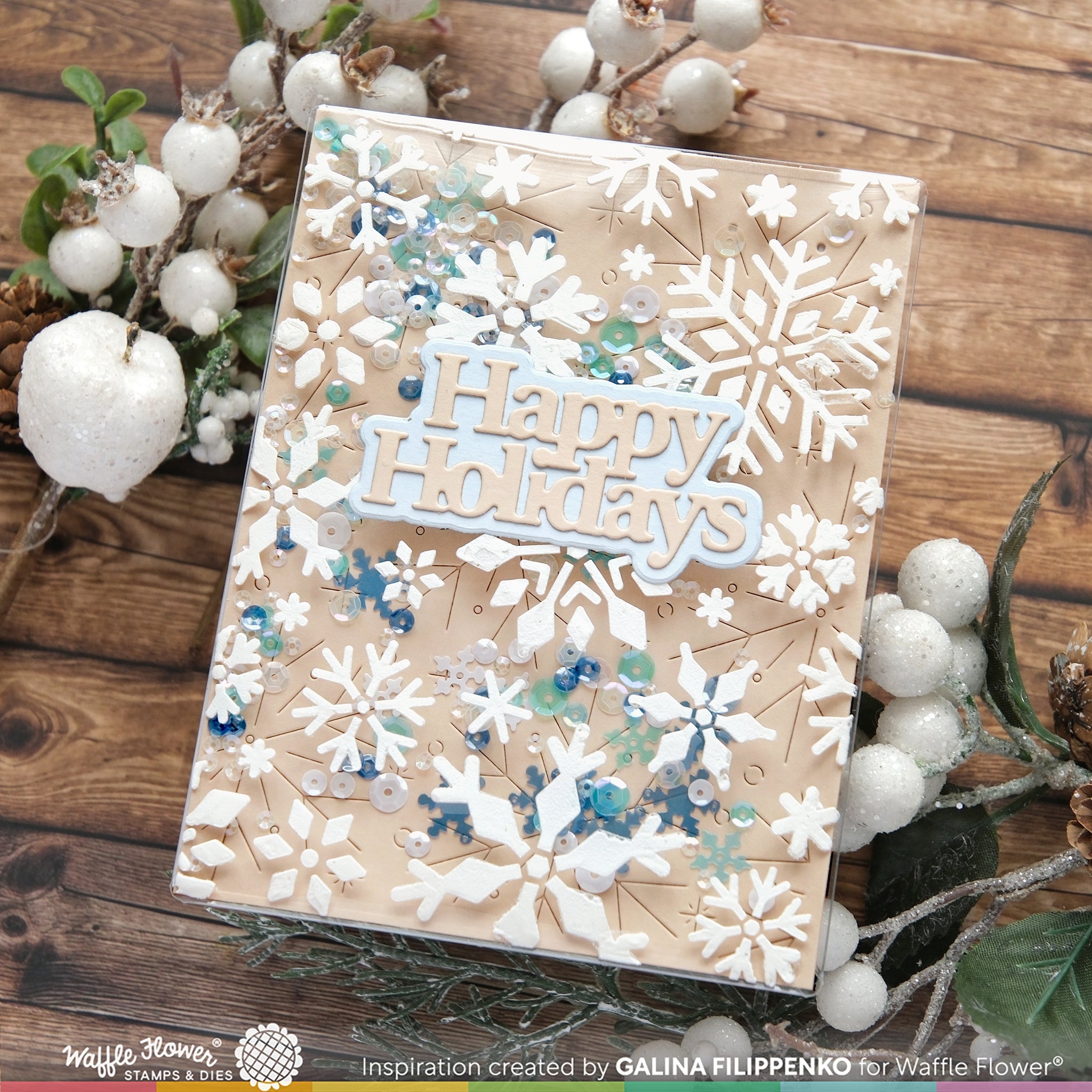 Snowflake Background Stencil