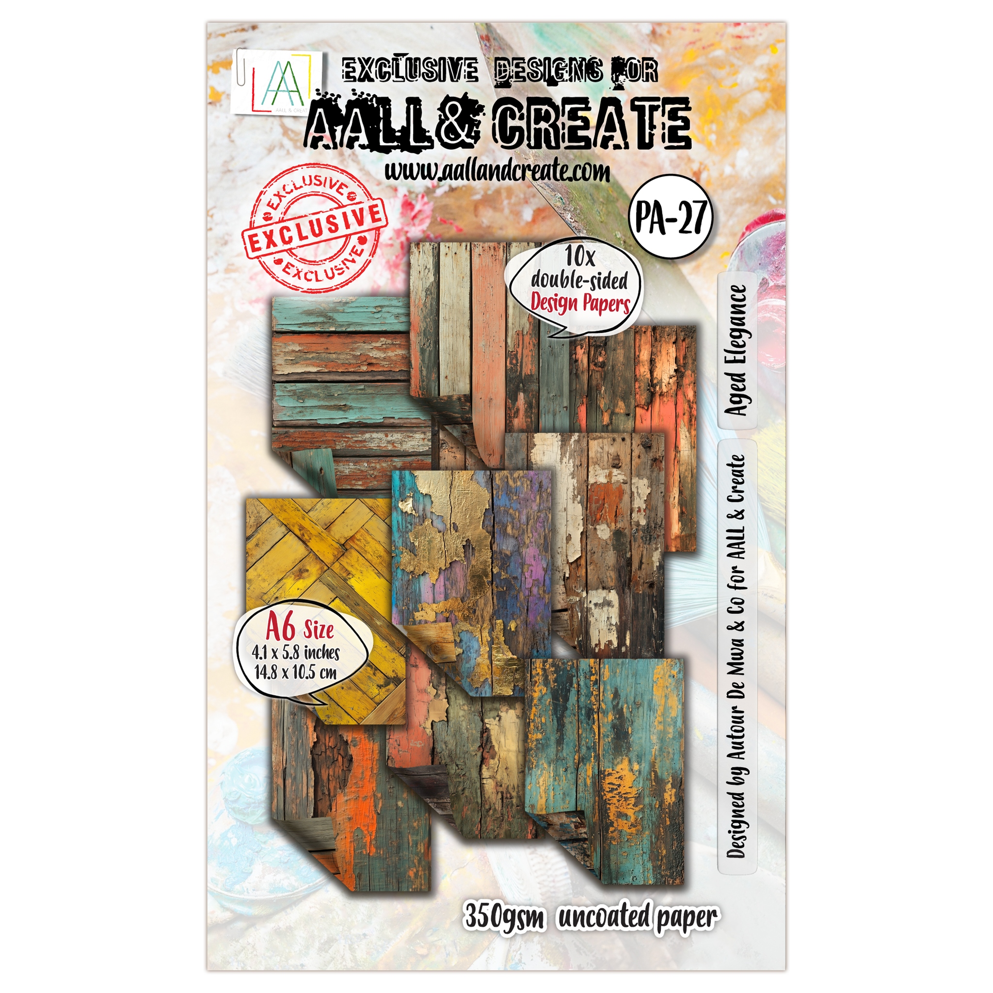 #27 Aged Elegance A6 Design Paper
