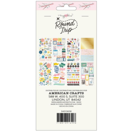 Round Trip Gold Foil Accents Sticker Book