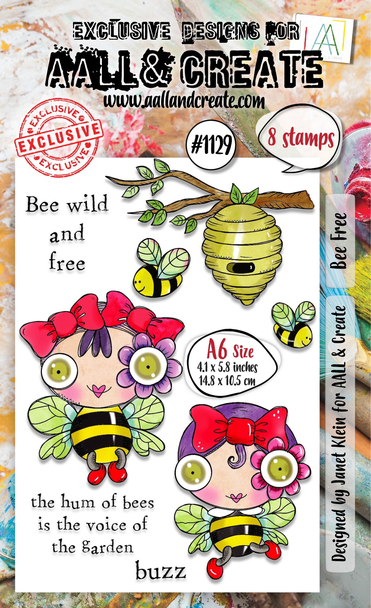 #1129 Bee Free A6 Stamp Set