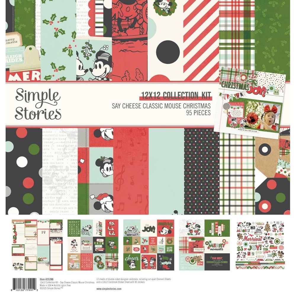 Say Cheese Classic Mouse Christmas Collection Kit 12"X12