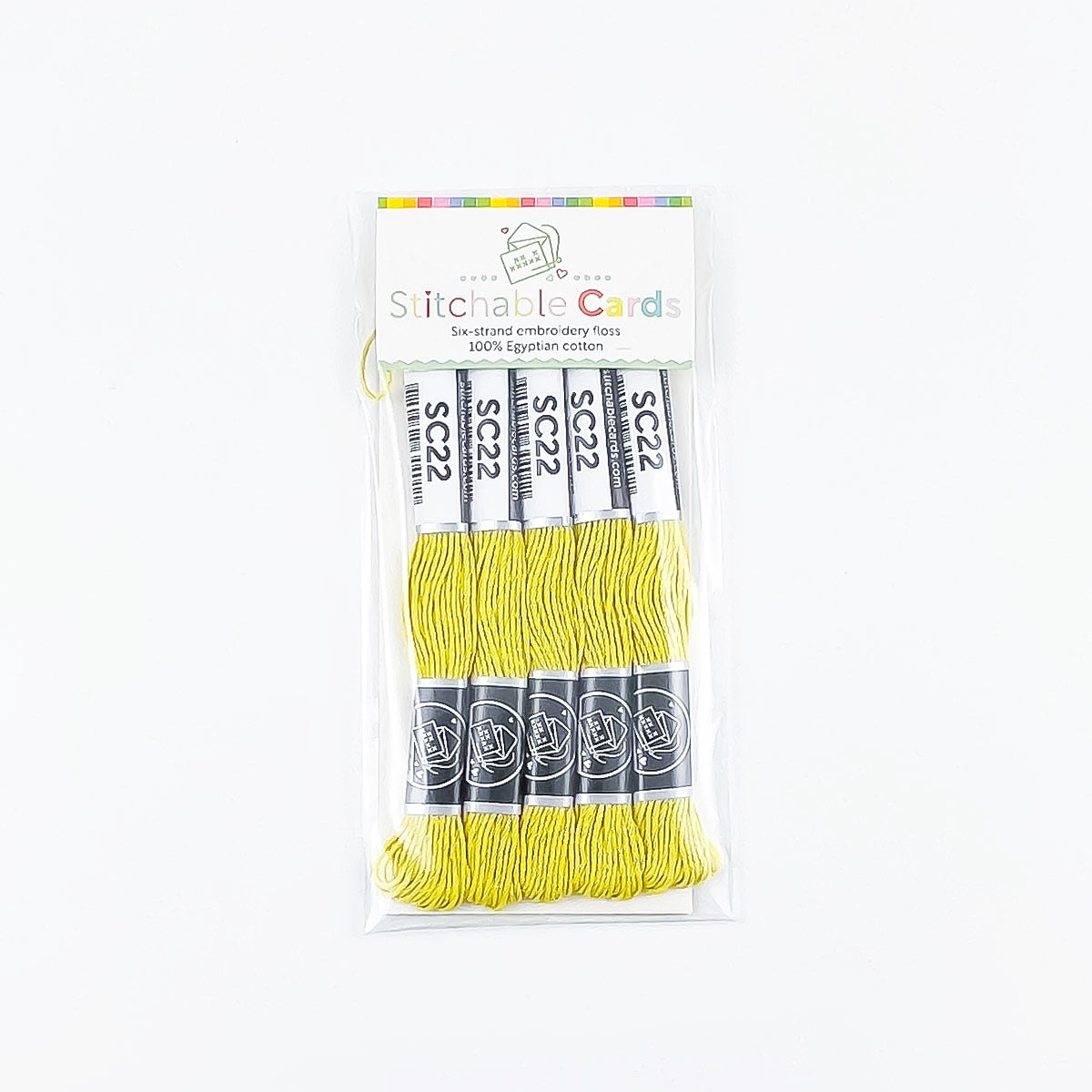 SC22 Embroidery Floss - Pale Yellow Green 5/pk
