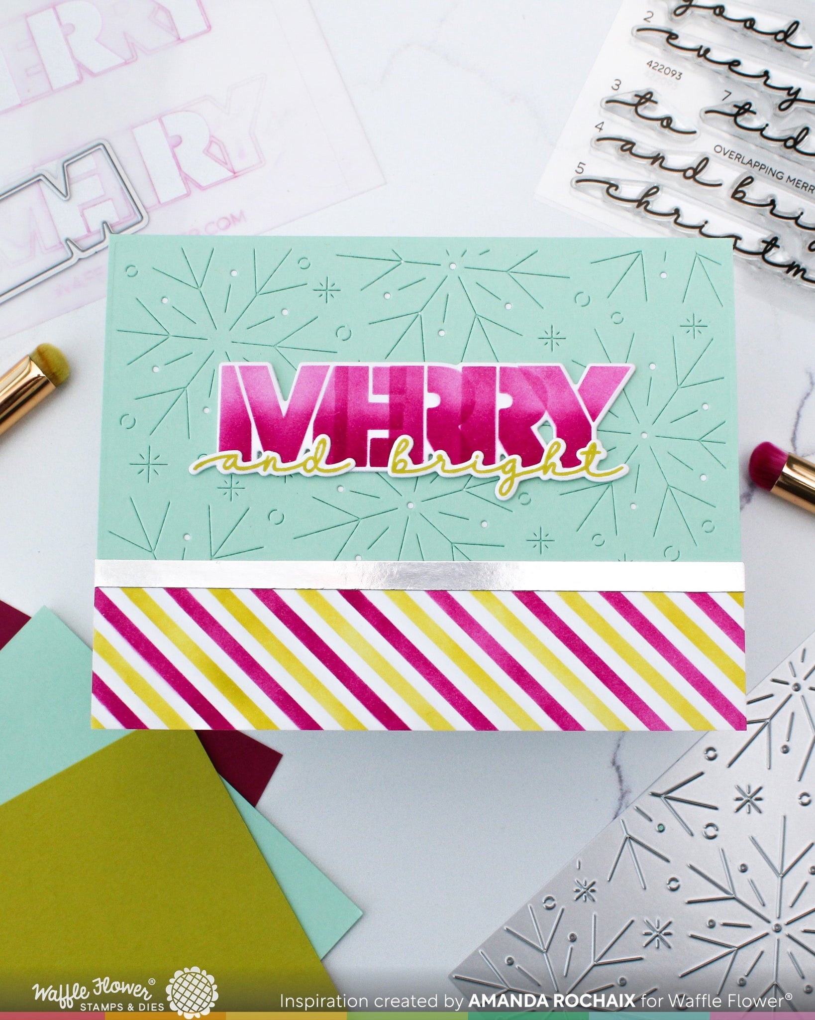 Overlapping Merry Die-n-stencil