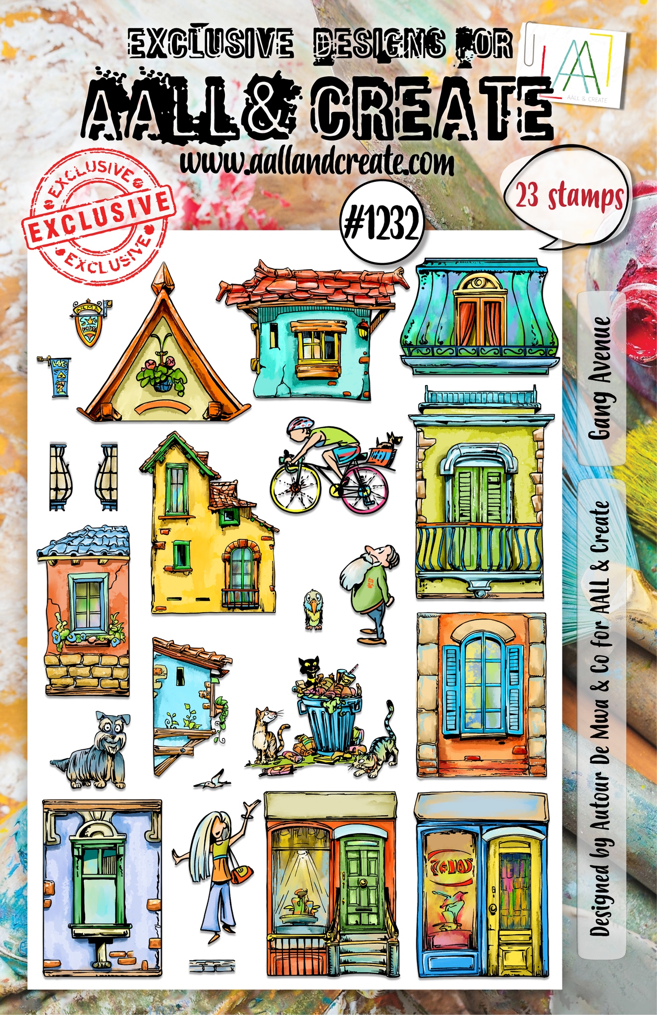 #1232 Gang Avenue A5 Stamp Set