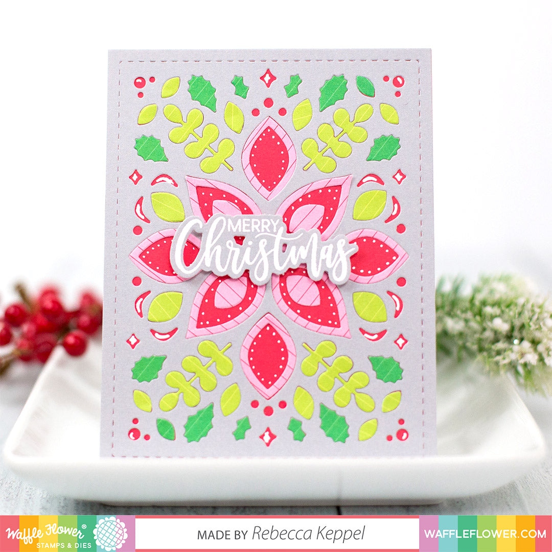 Christmas Paper Pad Half-Half Lines