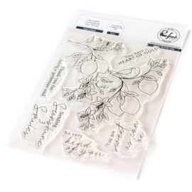 Heart Of Gold Clear Stamp Set 4"X6"